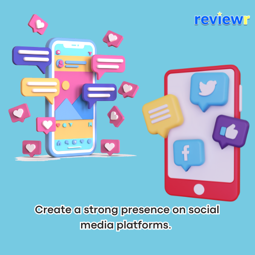 create presence on social media